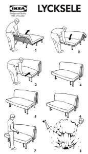 Instrucciones del sofá Lycksele